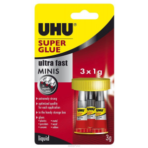 Клей Super Glue Ultra Fast Minis UHU