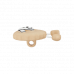 Пуговица на ножке Sheep Shank Beige 18 мм
