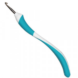 Крючок вязальный с эргономичной пластиковой ручкой AddiISwing №3.75, 16 см