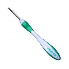 Крючок вязальный с эргономичной пластиковой ручкой AddiISwing Maxi №4, 17 см