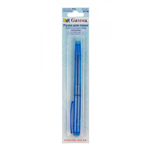 Ручка для ткани с термоисчезающими чернилами синяя Gamma