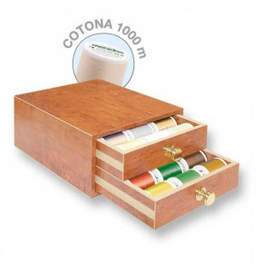Набор нитей в шкатулке Cotona №50 (30шт*1000м) Madeira