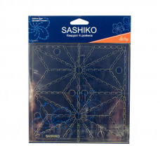 Шаблон для вышивки Сашико "Лист конопли" Hemline