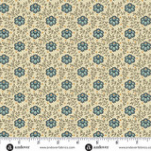 Ткань, коллекция Farmer's Daughter, принт Молочай (Milkweed), цвет Песочный (Sandcastle) от Laundry Basket Quilts