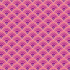 Ткань Luxe Scallop Pink Makower UK