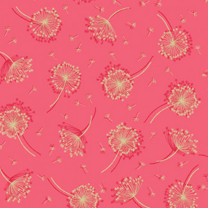 Ткань Luxe Seed Heads Pink Makower UK