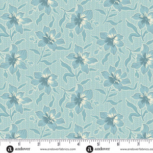 Ткань Sewing Bird Lilly Glacier by Laundry Basket Quilts