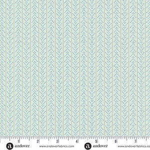 Ткань Sewing Bird Chevron Seafoam by Laundry Basket Quilts