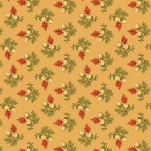 Ткань Gathered Acorns Butternut by Renee Nanneman