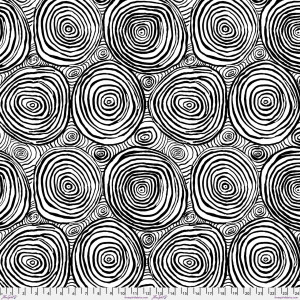 Ткань Onion Rings - Black || Kaffe Fassett Quilt Backs