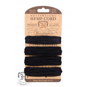 Шнуры Конопляные Hemp Cord Multiweight Black #20