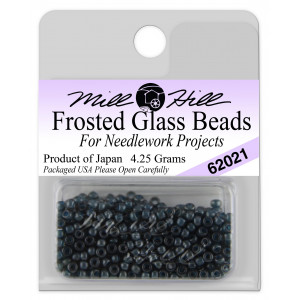Бисер Frosted Glass Beads Gunmetal Mill Hill