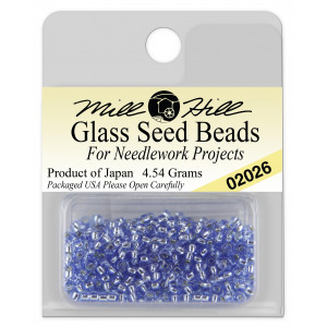 Бисер Glass Seed Beads Crystal Blue Mill Hill