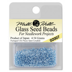 Бисер Glass Seed Beads Satin Blue Mill Hill