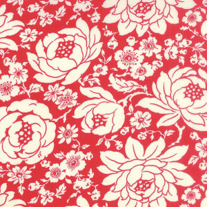Ткань Hello DArling Floral Mum Red Moda Fabrics