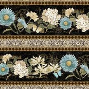 Ткань бордюр Vintage  из  коллекции "Vintage Garden" от Wilmington