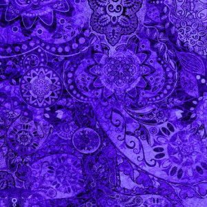 Ткань BOHEMIAN RHAPSODY DEEP PURPLE, Quilting Treasures