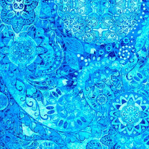 Ткань BOHEMIAN RHAPSODY MR. BLUE SKY, Quilting Treasures