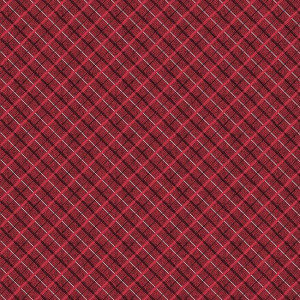 Ткань Yuletide Charm Waistcoat Plaid Red, Connecting Threads