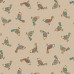 Ткань BIRDS Hessian, Makower