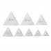 Набор шаблонов для создания треугольников, 8 размеров
