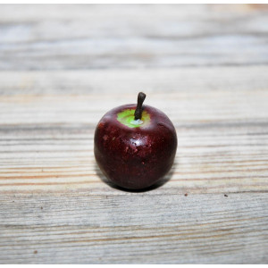 Яблоко цвет Темно-Красное размер 2,5 см