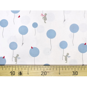 Ткань AIR BALLOON BLUE Little Friends Gutermann
