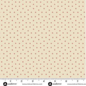Ткань, коллекция Jingle Bell, принт Звёздный свет (Starlight), цвет Розовый (Pink) от Laundry Basket Quilts