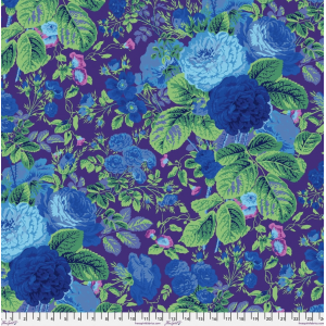 Ткань, принт Цветочный (Gradi Floral), цвет Фиолетовый (Purple) от Kaffe Fassett