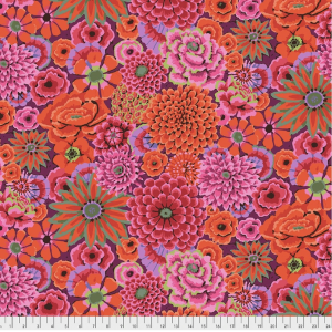 Ткань, принт Зачарованный (Enchanted), цвет Кирпичный (Rust) от Kaffe Fassett