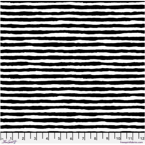 Ткань, принт Полоска (Comb Stripe), цвет Белый (White) от Kaffe Fassett