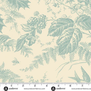 Ткань, коллекция Vermont, цвет Туманный (Fog) от Laundry Basket Quilts