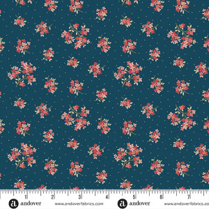 Ткань Lighthouse Sand Verbena Navy