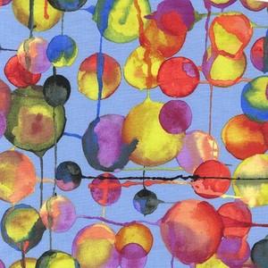 Ткань Bubbles in Blue Koi Garden by Laura Gunn, Michael Miller