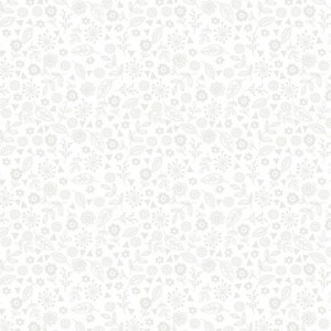Ткань, коллекция Essentials, принт Мелкий Рисованный Узор (Doodle Ditzy), цвет Белое на белом (White on White) от Makower UK