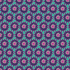 Ткань Sunflower Teal Purple Henna by Beth Studley Makower UK