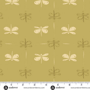 Ткань Meadow Walk Dragonfly Daze Flutter by Alexandra Bordallo