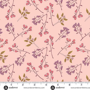 Ткань Meadow Walk Bloom Burst Blush by Alexandra Bordallo
