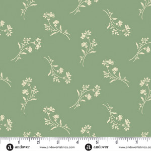 Ткань Sewing Basket Petunia Jade by Laundry Basket Quilts