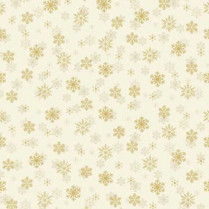 Ткань Silent Night Snowflake Cream, Makower