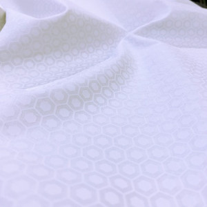 Ткань Muslin Mates Hexagon White Moda