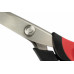 Ножницы ЗИГ-ЗАГ 23 см, шаг зубчика 5 мм, черный/красный