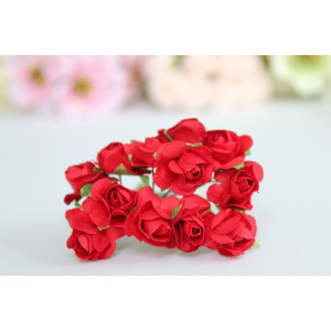 Букет кудрявых роз цвет Красный размер 1,5 см.