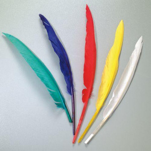 Индейские перья разноцветные 20-30 см