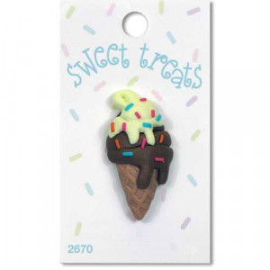 Пуговица Ice Cream Cone от Sweet Treats