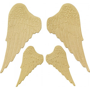 Крылья для Ангела золотистые 2 пары, размер 6,5 и 11 см от Tilda
