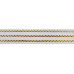 Тесьма вьюнок люрекс золото с синим 7мм PEGA