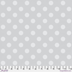 Ткань, коллекция Graywork, принт Помпоны (Pom Pom), цвет Туманный (Fog) от Tula Pink