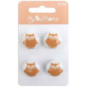 Пуговицы Melon & White Owls   коллекция  My Buttons от BLUMENTHAL LANSING