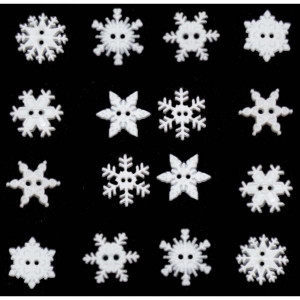 Набор пуговиц Sew-Thru Snowflakes от Dress It Up